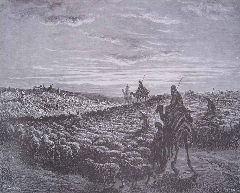 Canaan gustave dore abraham voyageant au pays