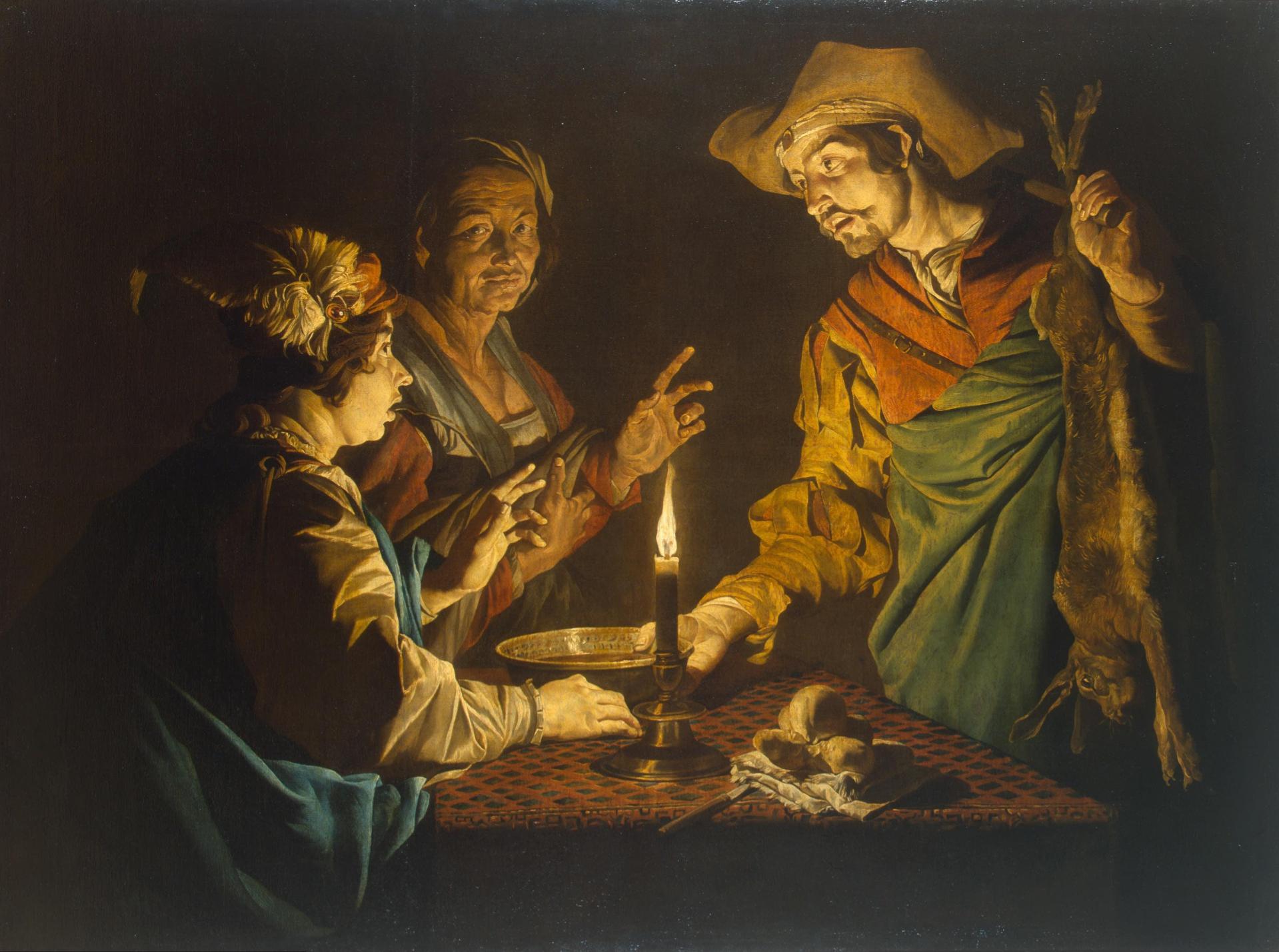 Matthias stom 1615 1649 esau et jacob huile sur toile 1640