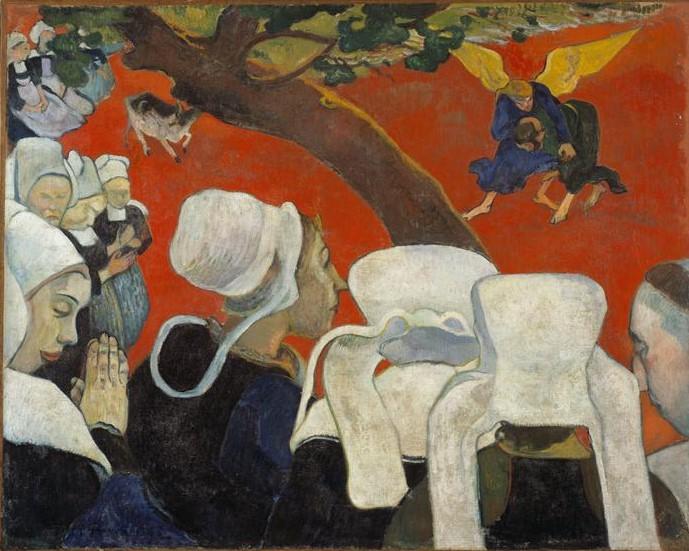 Vision apres le sermon paul gauguin 188